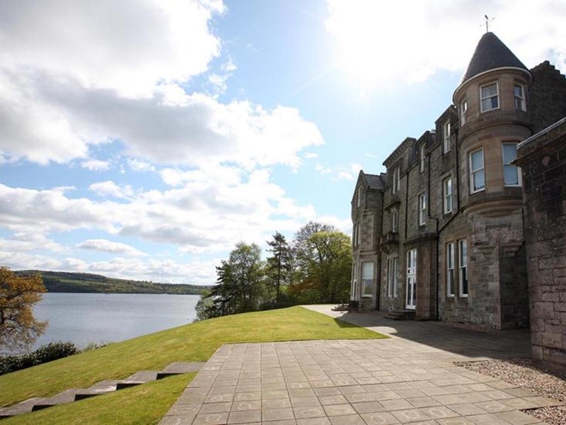 Loch Lomond Castle Self Catering Holiday Apartments that overlook the loch