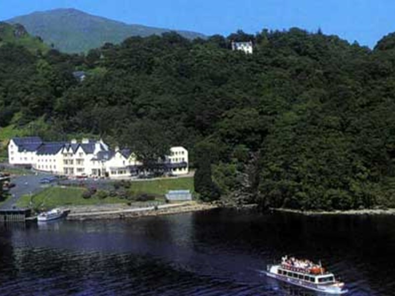 Hotel accommodation at The Inversnaid Hotel overlooking Loch Lomond in Scotland